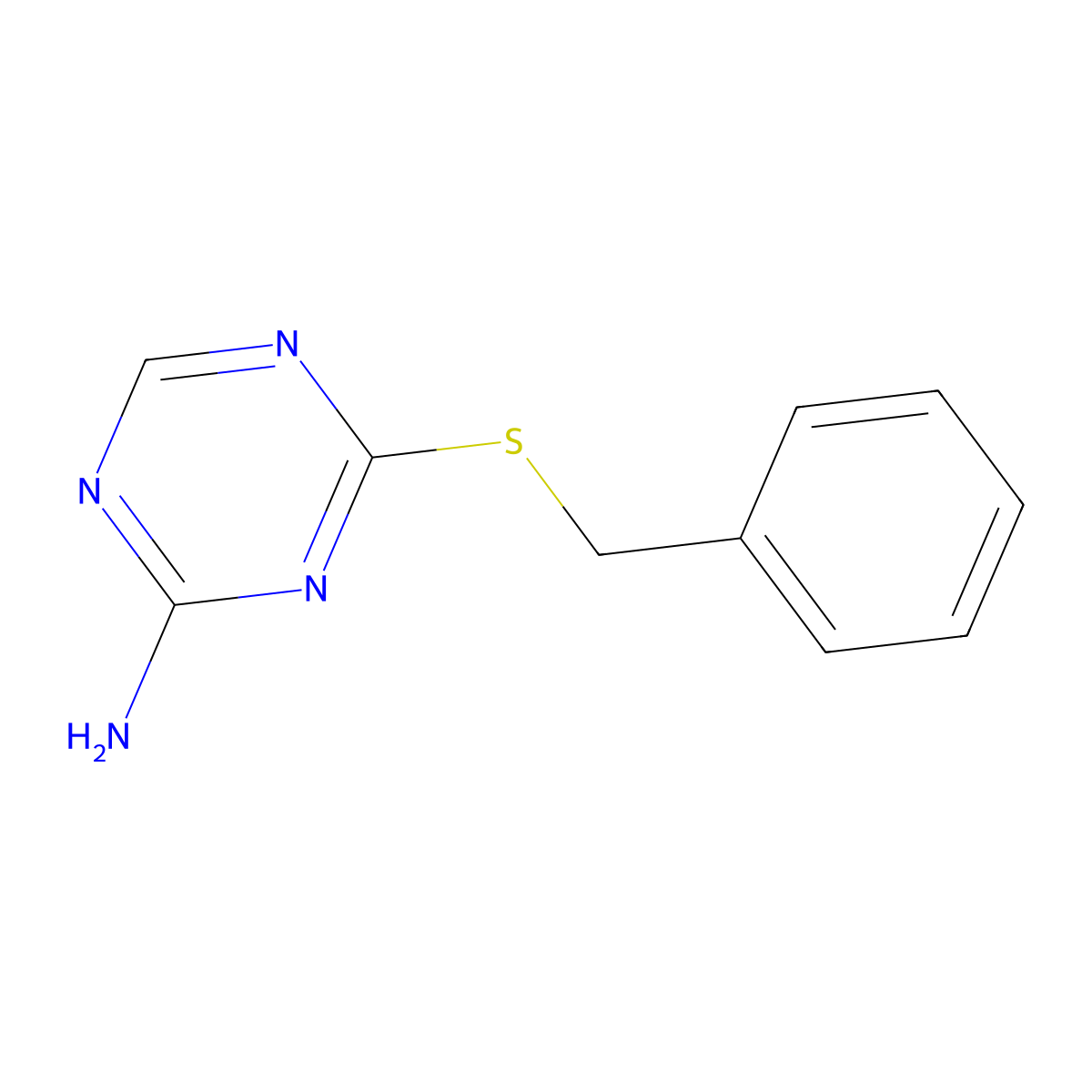 4-(Benzylthio)-1,3,5-triazin-2-amine molecular structure, CAS 212264-29-4