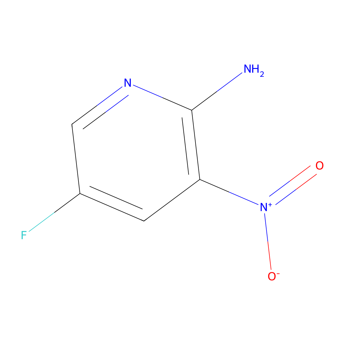 5-Fluoro-3-nitropyridin-2-amine molecular structure, CAS 212268-12-7