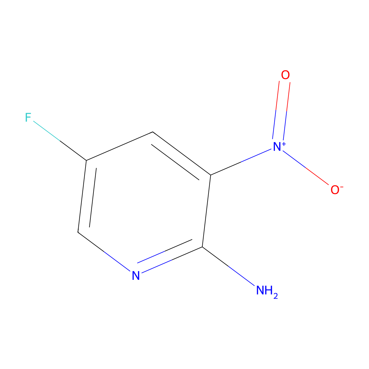 5-Fluoro-3-nitropyridin-2-amine molecular structure, CAS 212268-12-7