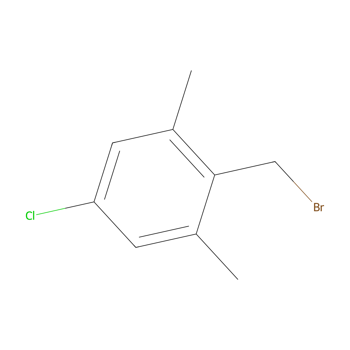 2-(Bromomethyl)-5-chloro-1,3-dimethylbenzene molecular structure, CAS 212268-24-1