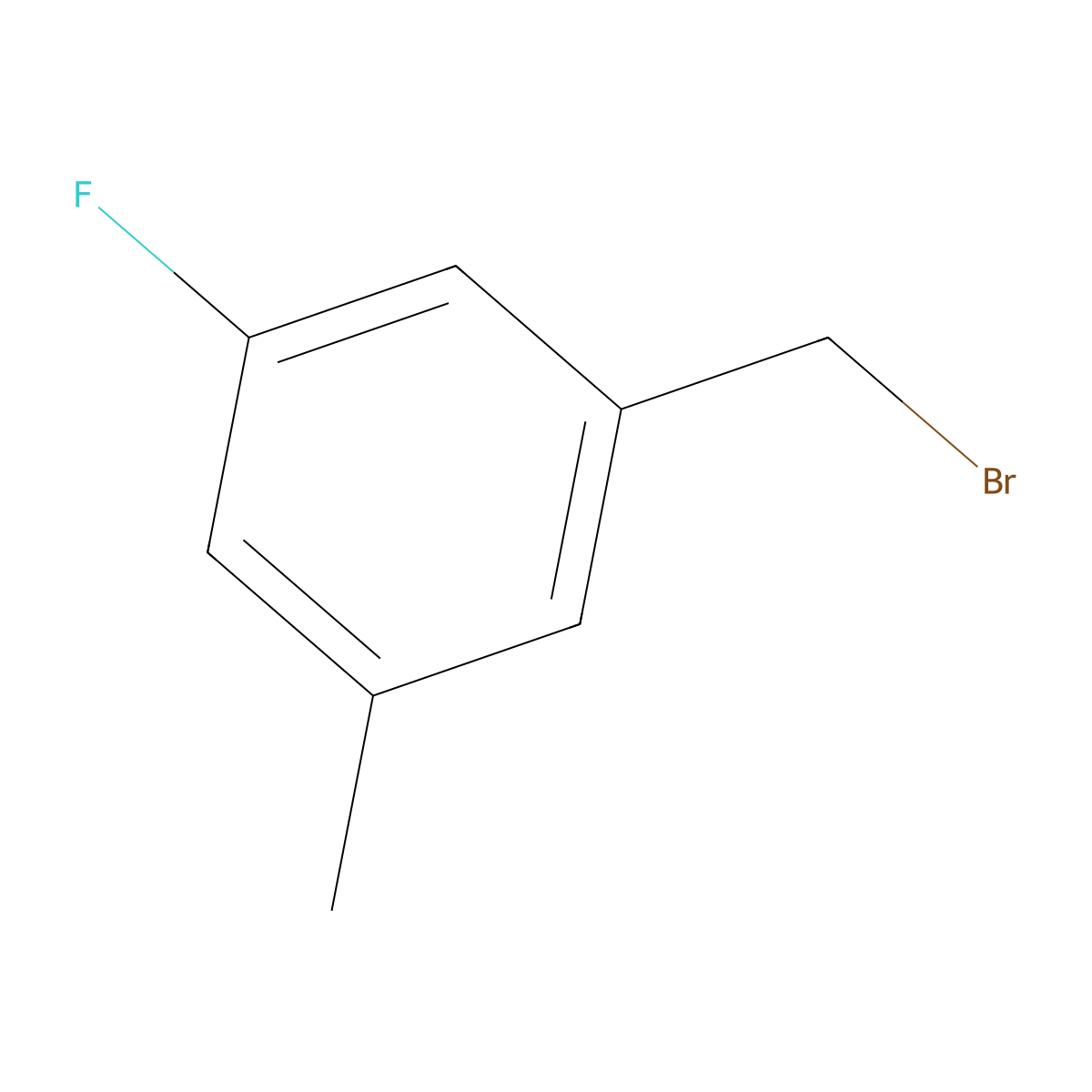 3-Fluoro-5-methylbenzyl bromide molecular structure, CAS 212268-39-8