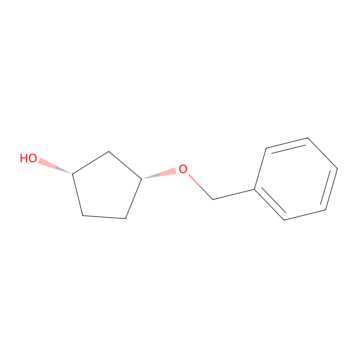 cis-3-(Benzyloxy)cyclopentan-1-ol molecular structure, CAS 212270-85-4