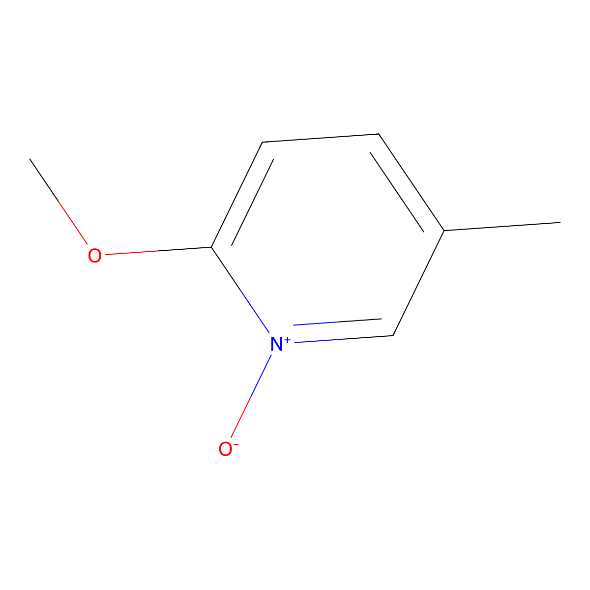 2-Methoxy-5-methylpyridin-1-ium-1-olate molecular structure, CAS 2122824-23-9