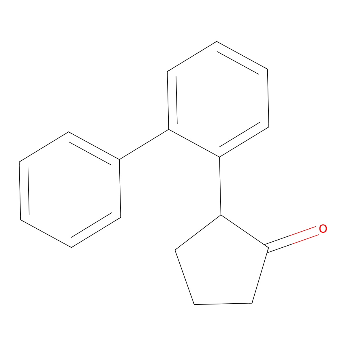 2-(2-Biphenylyl)cyclopentanone molecular structure, CAS 2122851-83-4