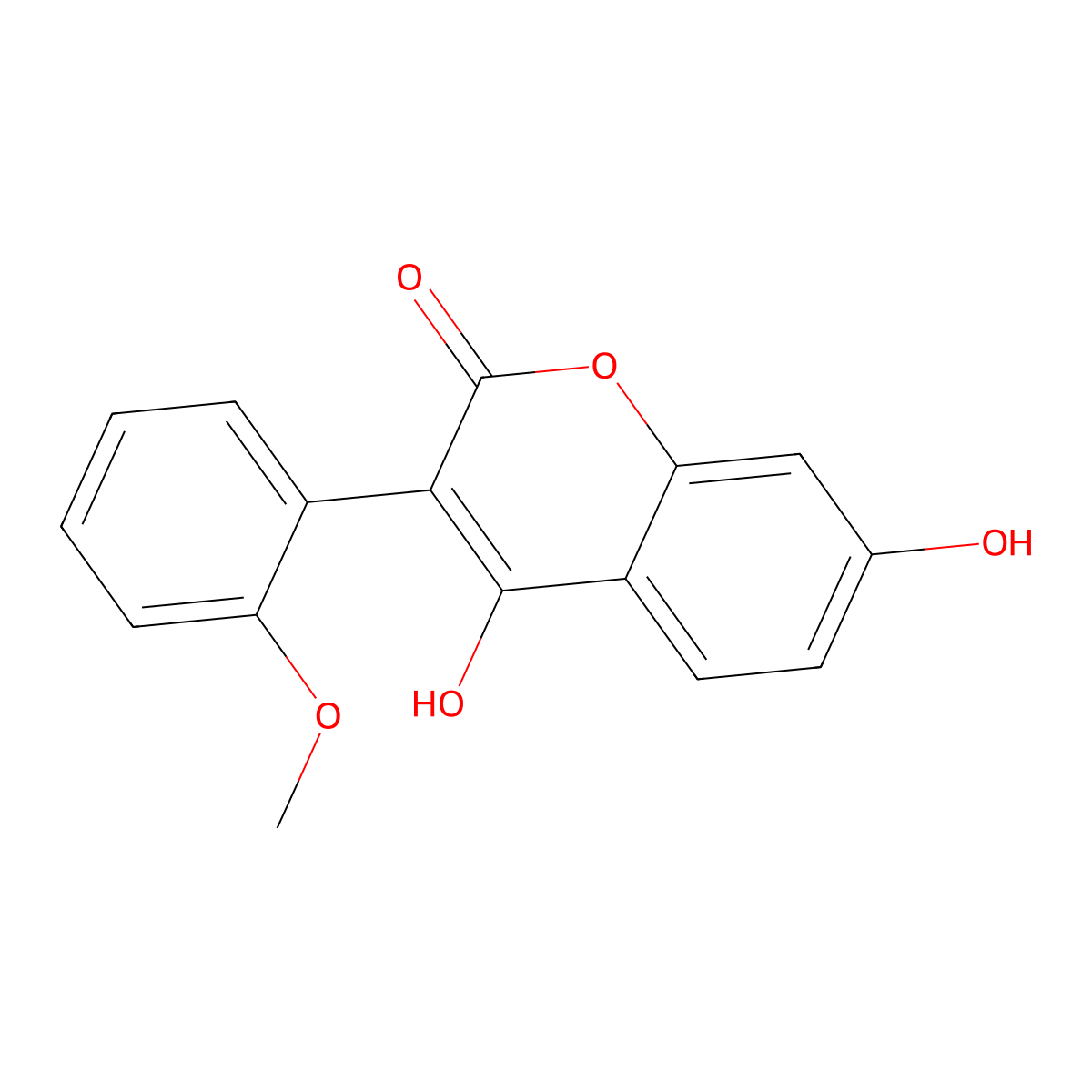 4,7-dihydroxy-3-(2-methoxyphenyl)-2H-chromen-2-one molecular structure, CAS 21229-16-3