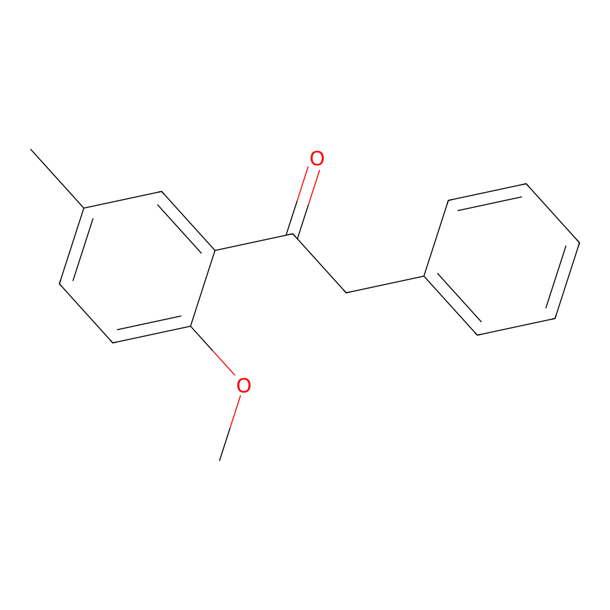 1-(2-Methoxy-5-methylphenyl)-2-phenylethanone molecular structure, CAS 2123-56-0