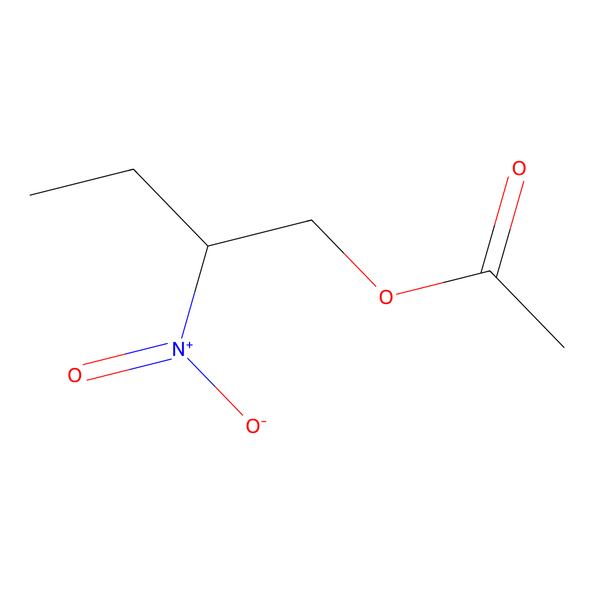 2-Nitrobutyl acetate molecular structure, CAS 2123-71-9