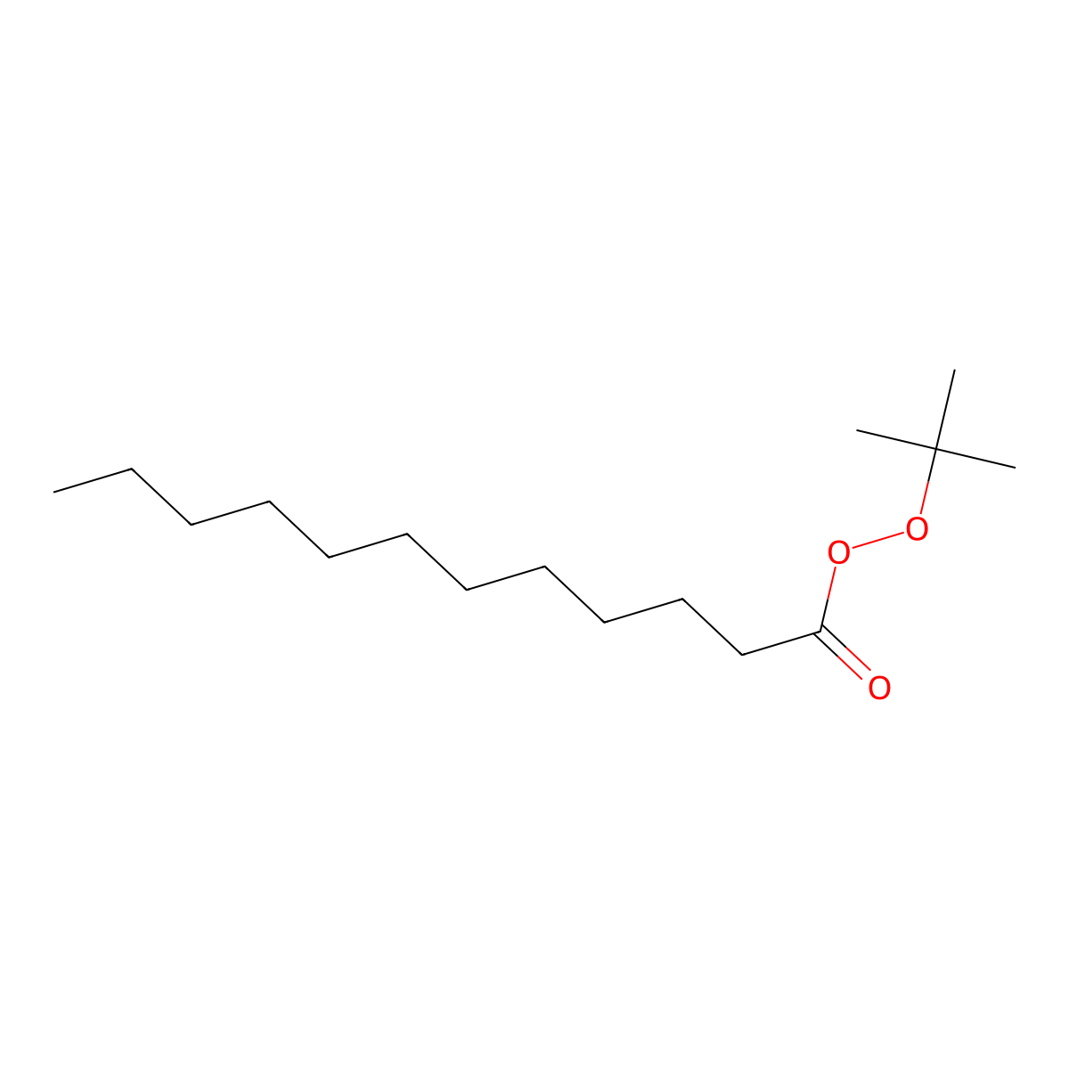Dodecaneperoxoic acid tert-butyl ester molecular structure, CAS 2123-88-8