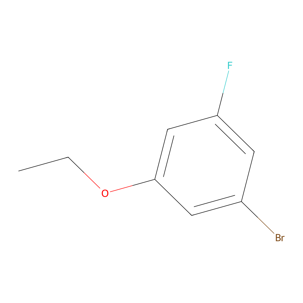 1-Bromo-3-ethoxy-5-fluorobenzene molecular structure, CAS 212307-87-4