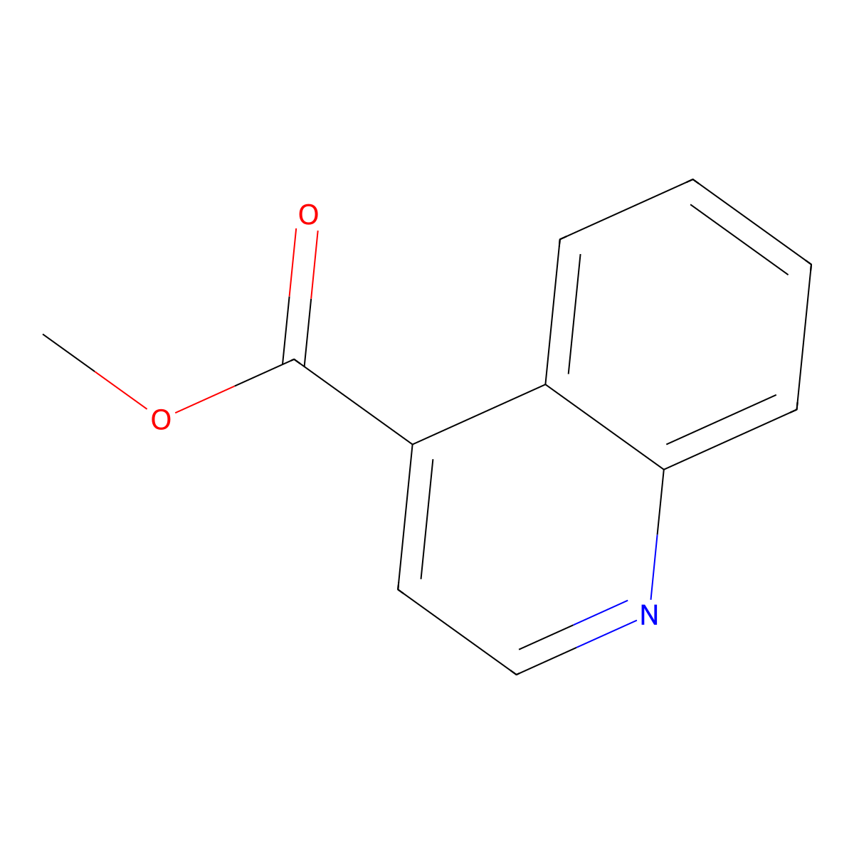 Methyl quinoline-4-carboxylate molecular structure, CAS 21233-61-4