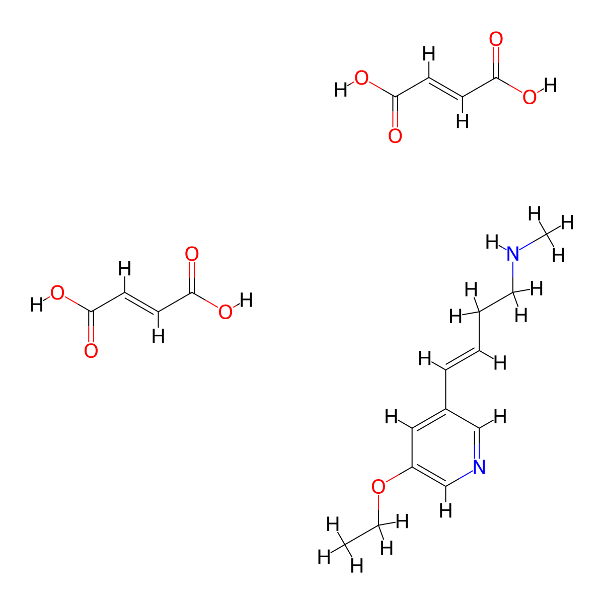 TC 2559 Difumarate molecular structure, CAS 212332-35-9