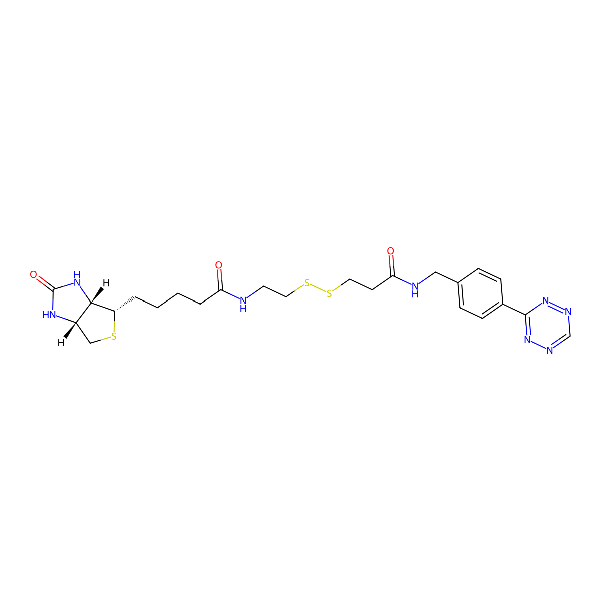 Tetrazine-SS-Biotin molecular structure, CAS 2123482-78-8