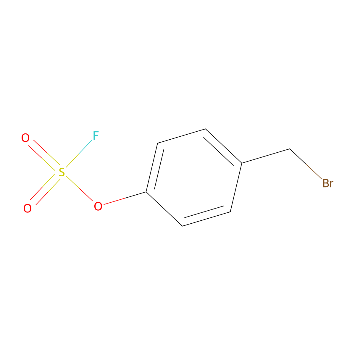 4-(Bromomethyl)phenyl fluoranesulfonate molecular structure, CAS 2123483-82-7
