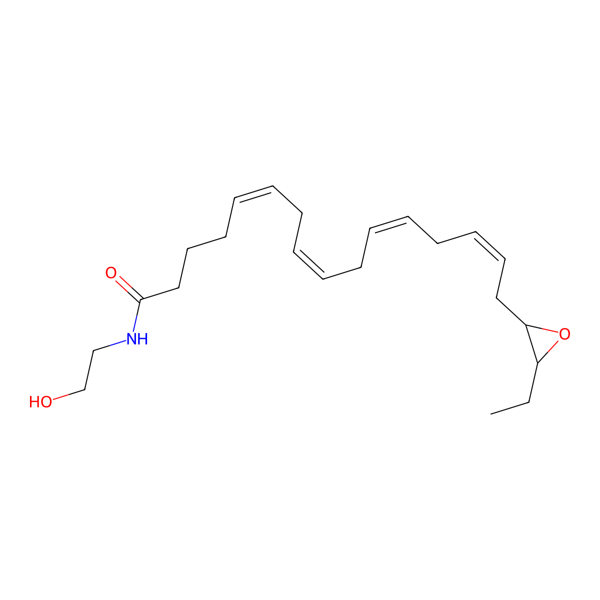 (+/-)17(18)-EpETE-Ethanolamide molecular structure, CAS 2123491-23-4