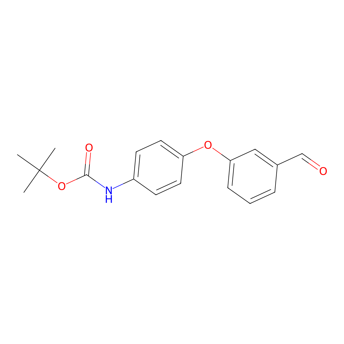 tert-butylN-[4-(3-formylphenoxy)phenyl]carbamate molecular structure, CAS 2123491-26-7