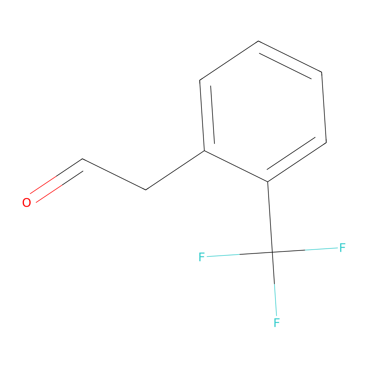2-(2-(Trifluoromethyl)phenyl)acetaldehyde molecular structure, CAS 21235-63-2