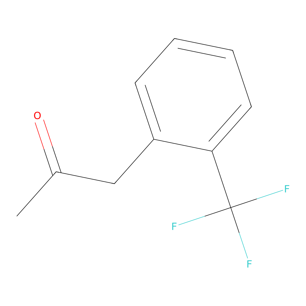 1-[2-(Trifluoromethyl)phenyl]propan-2-one molecular structure, CAS 21235-67-6