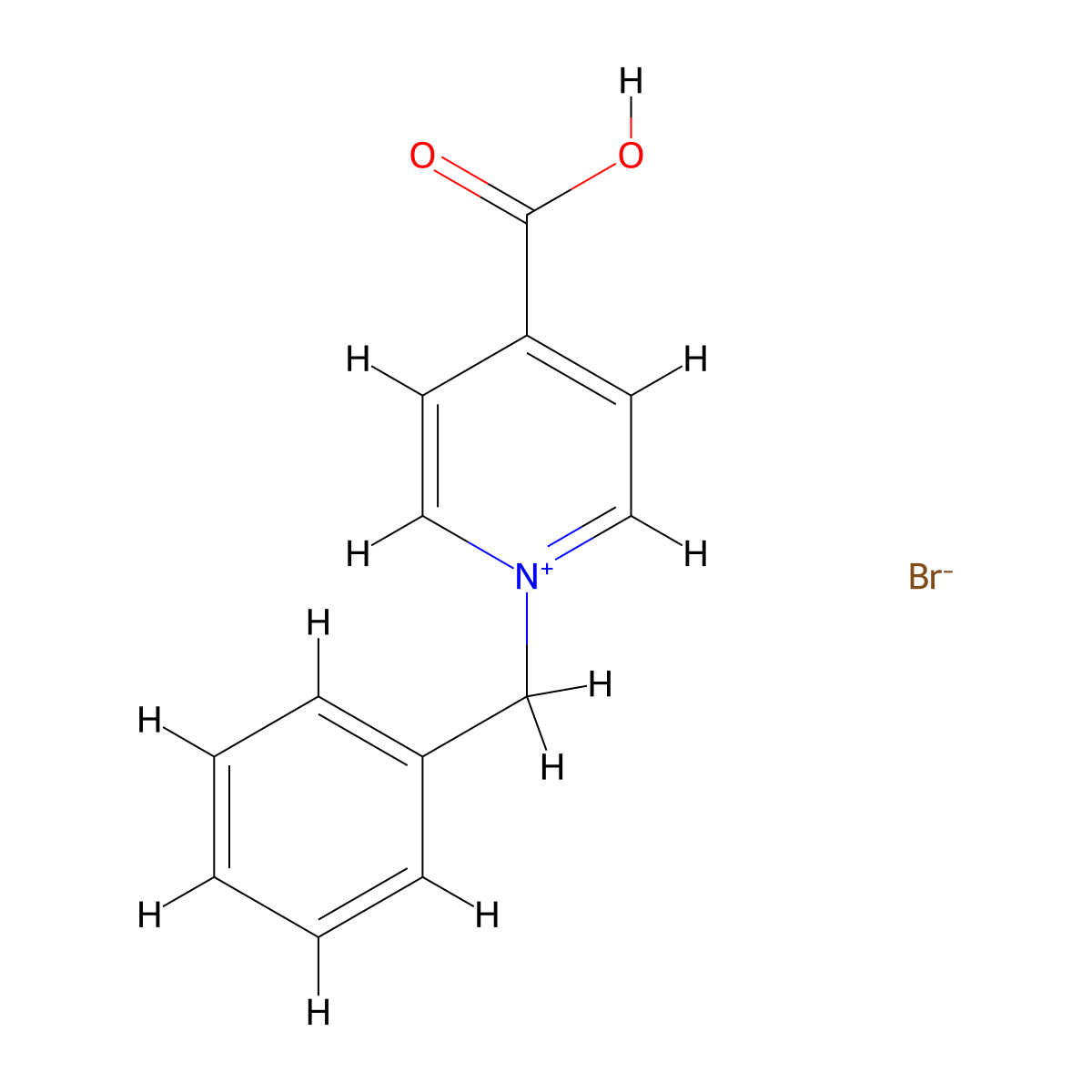 1-Benzyl-4-carboxypyridinium bromide molecular structure, CAS 2123609-47-0