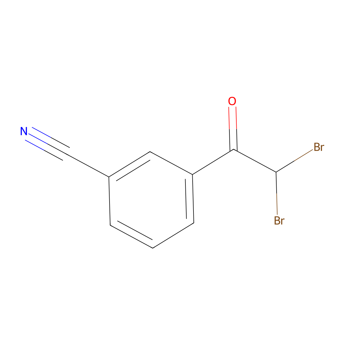 3-(2,2-Dibromoacetyl)benzonitrile molecular structure, CAS 212374-08-8