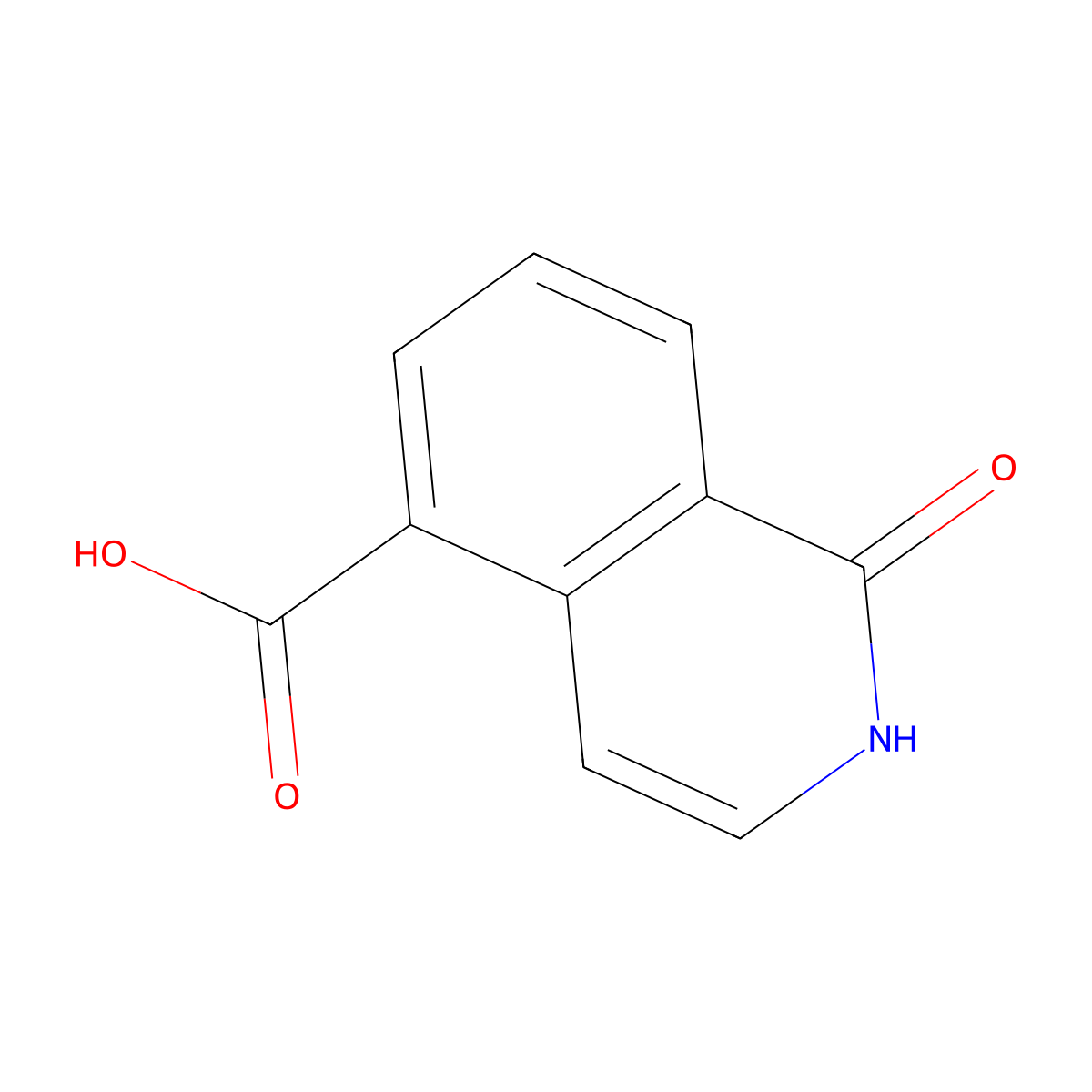 1-Oxo-1,2-dihydroisoquinoline-5-carboxylic acid molecular structure, CAS 212374-18-0