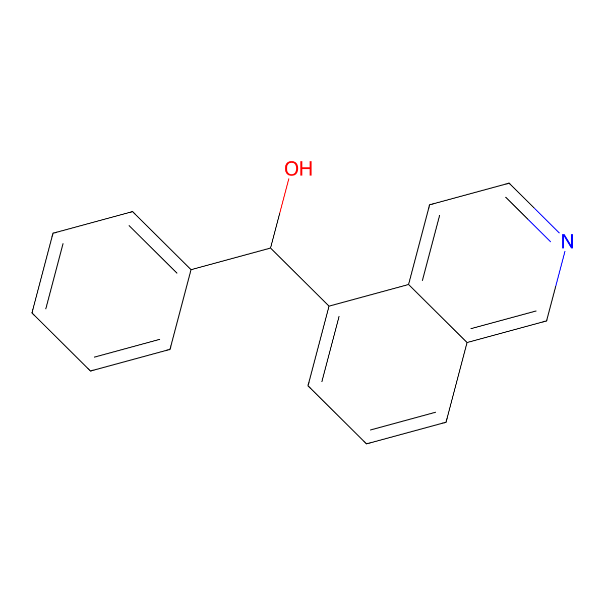 |A-Phenyl-5-isoquinolinemethanol molecular structure, CAS 212374-19-1