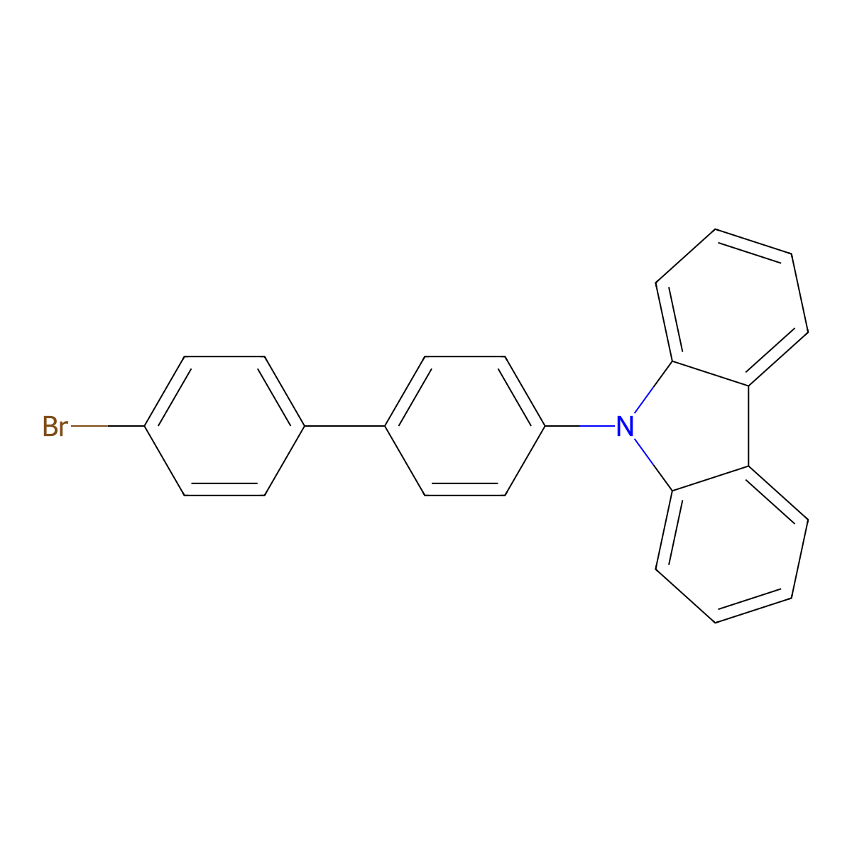 9-(4'-Bromo-4-biphenylyl)carbazole molecular structure, CAS 212385-73-4