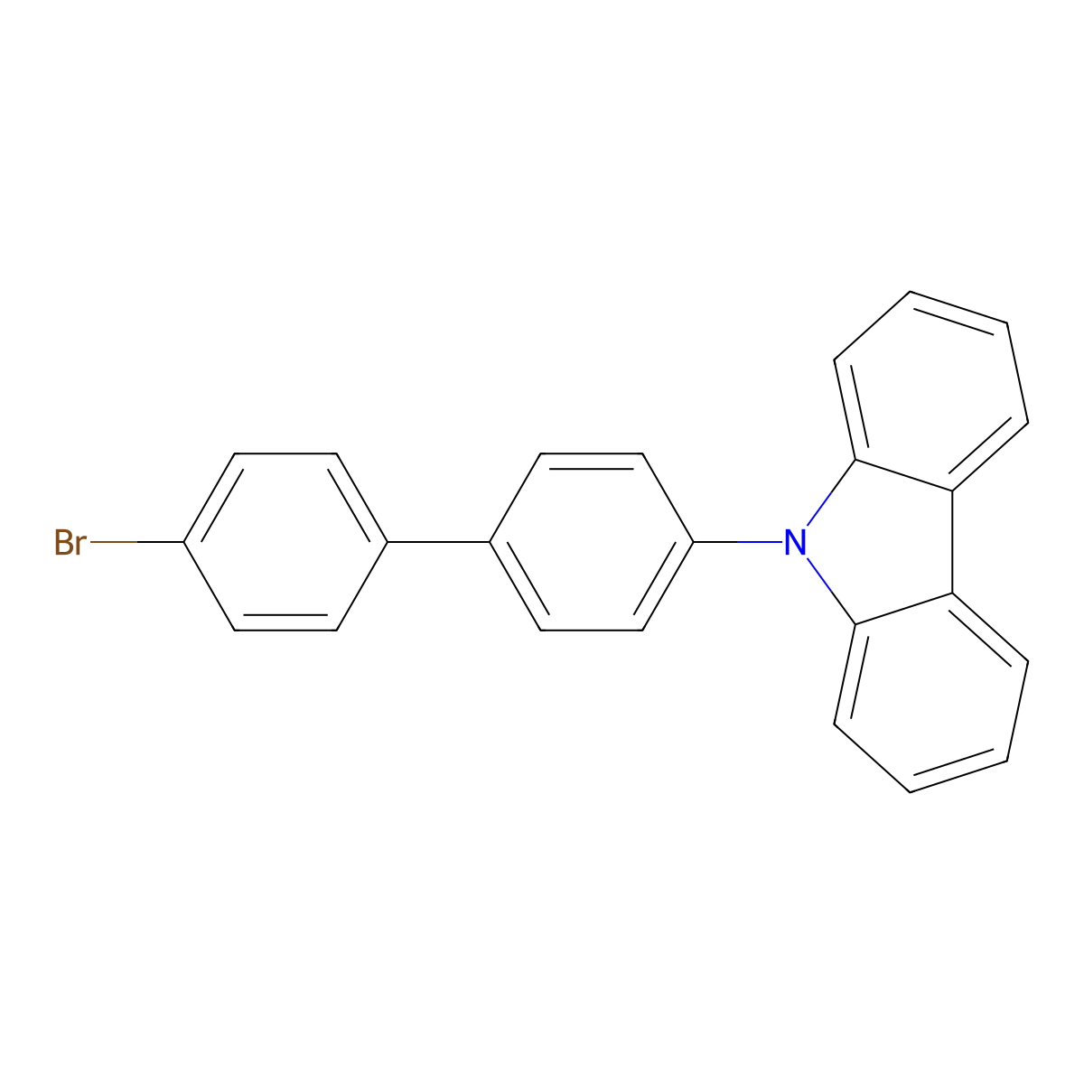 9-(4'-Bromo-4-biphenylyl)carbazole molecular structure, CAS 212385-73-4