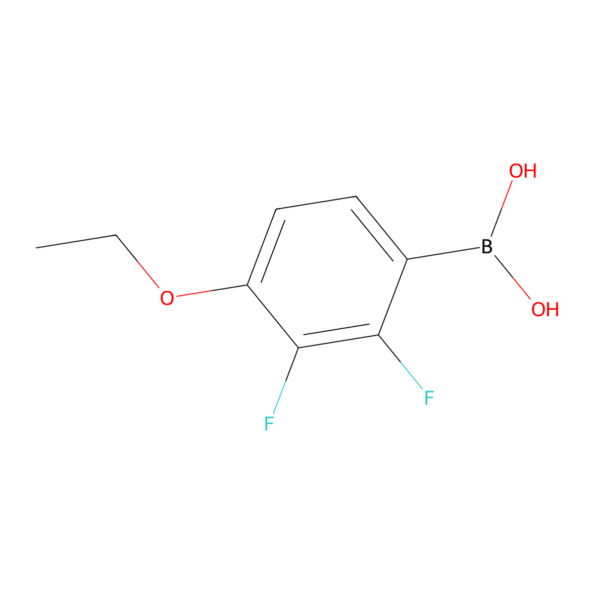 B-(4-Ethoxy-2,3-difluorophenyl)boronic acid molecular structure, CAS 212386-71-5