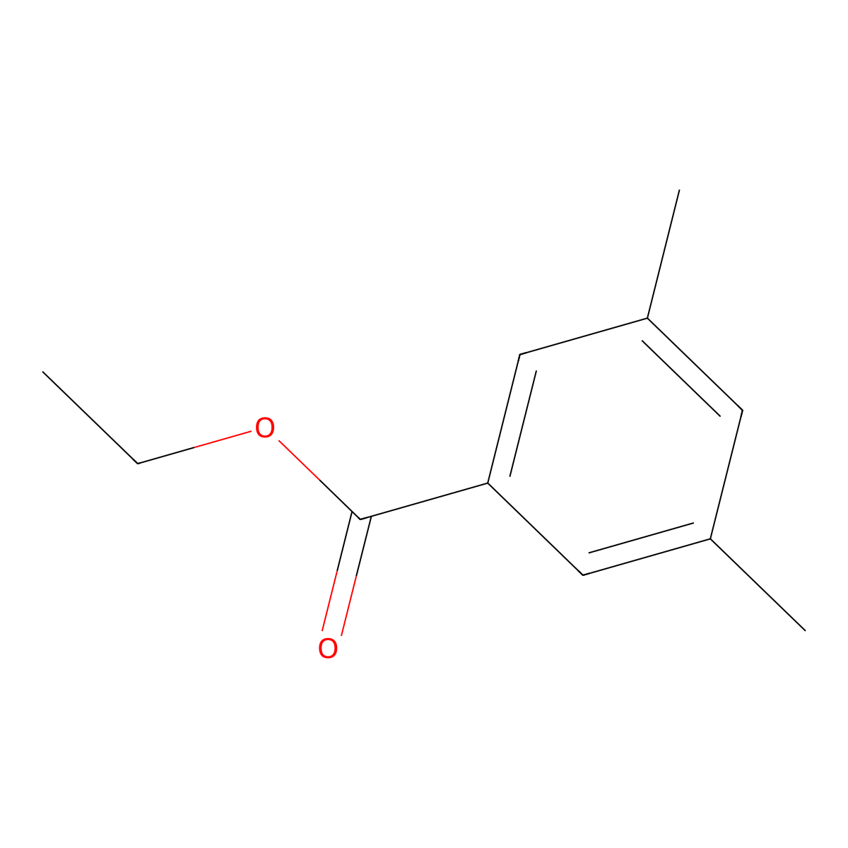 Ethyl 3,5-dimethylbenzoate molecular structure, CAS 21239-29-2
