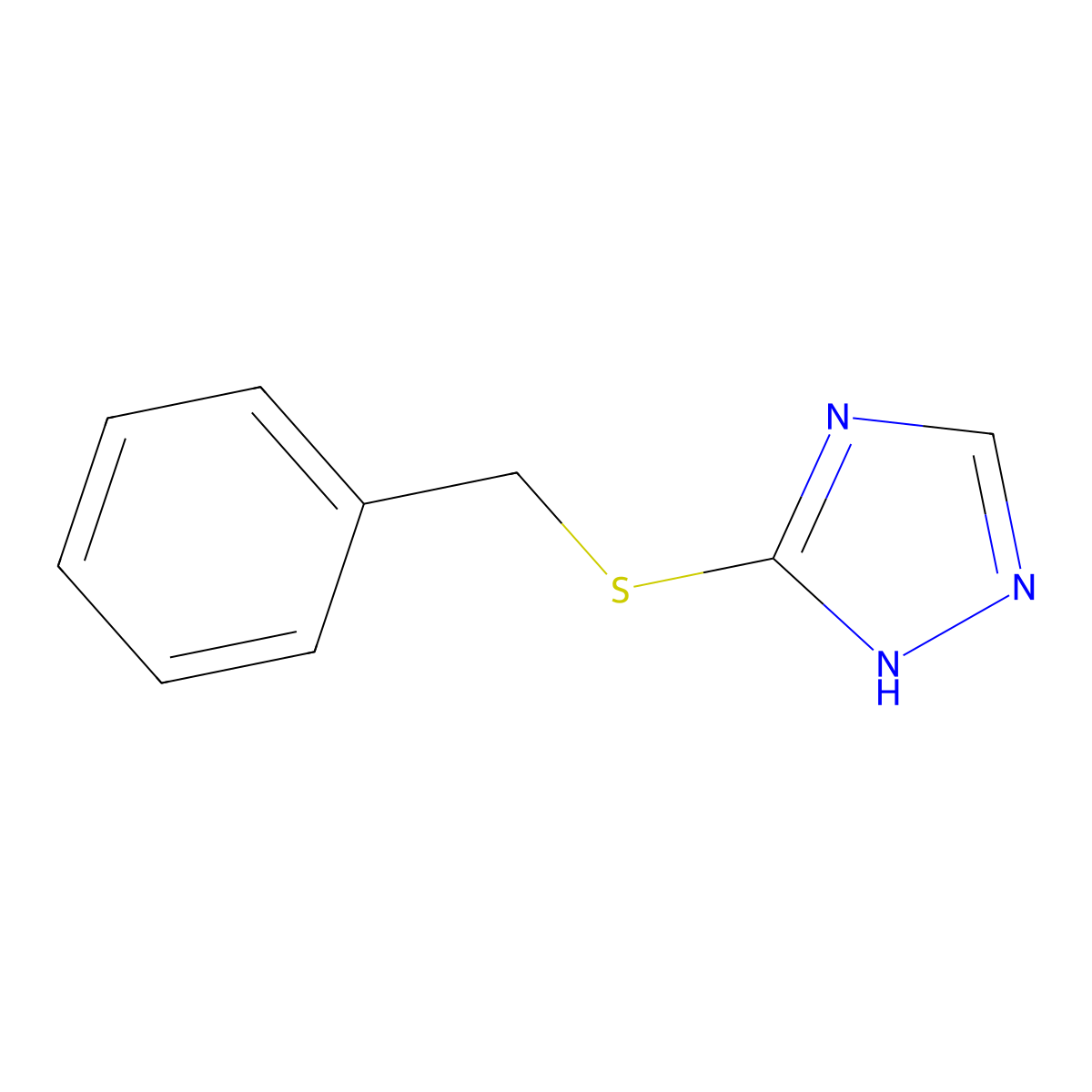 3-benzylthio-1H-1,2,4-triazole molecular structure, CAS 21239-87-2