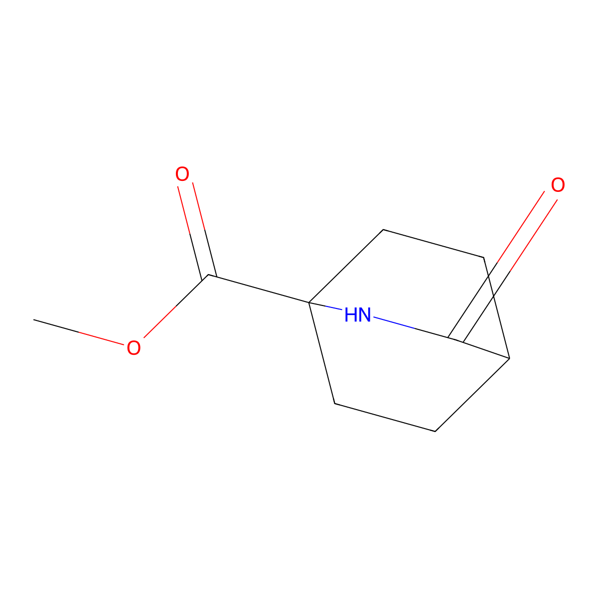 Methyl 3-oxo-2-azabicyclo[2.2.2]octane-1-carboxylate molecular structure, CAS 21239-95-2