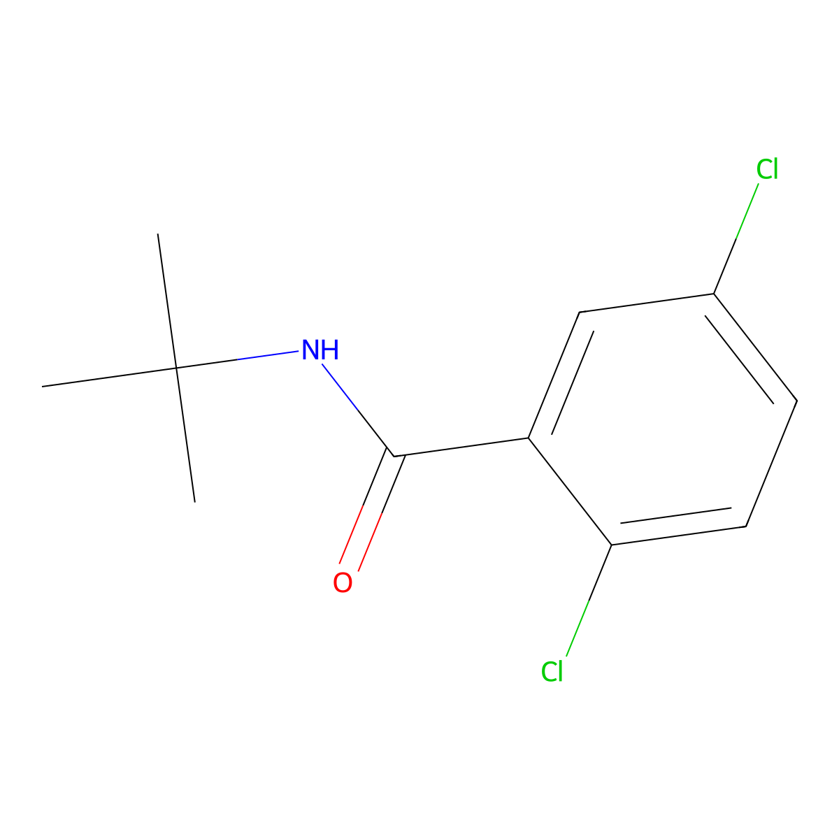 N-tert-butyl-2,5-dichlorobenzamide molecular structure, CAS 212392-31-9