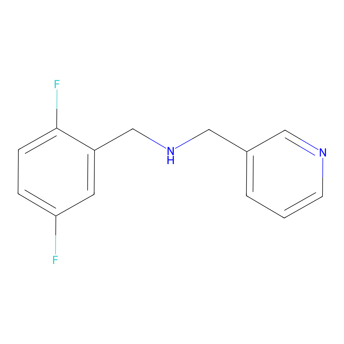 N-[(2,5-Difluorophenyl)methyl]-3-pyridinemethanamine molecular structure, CAS 212392-66-0