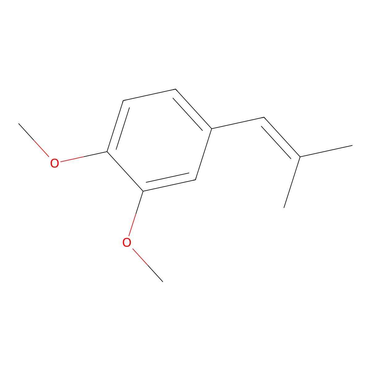 1,2-Dimethoxy-4-(2-methyl-1-propen-1-yl)benzene molecular structure, CAS 212394-40-6