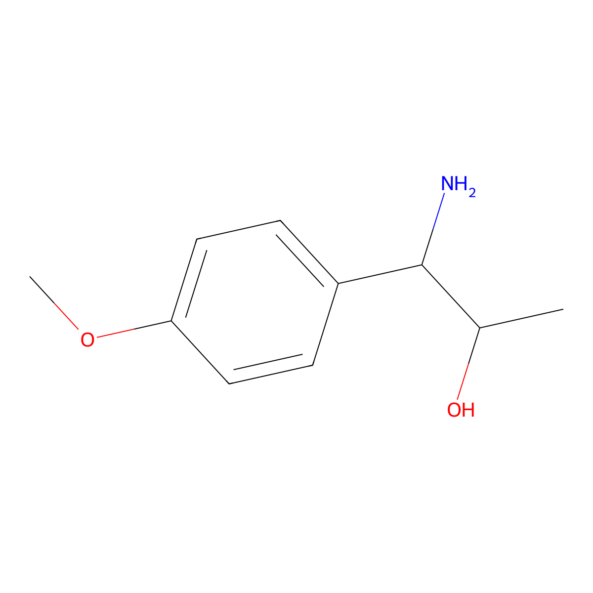 1-Amino-1-(4-methoxyphenyl)propan-2-OL molecular structure, CAS 212394-48-4