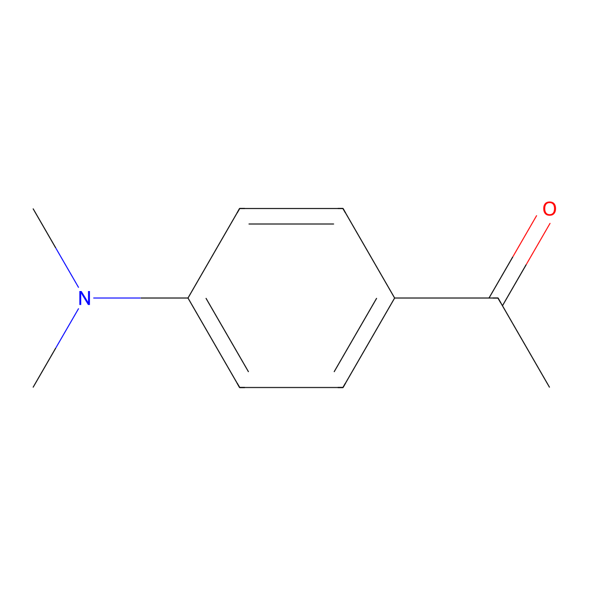 4-Dimethylaminoacetophenone molecular structure, CAS 2124-31-4