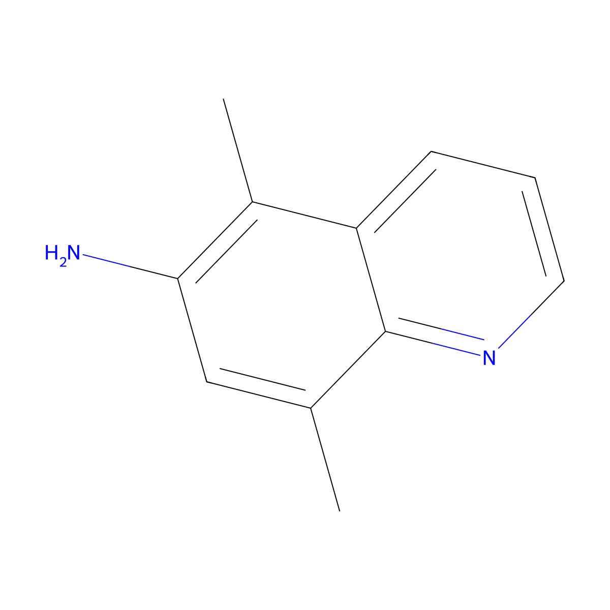 5,8-Dimethylquinolin-6-amine molecular structure, CAS 21240-74-4