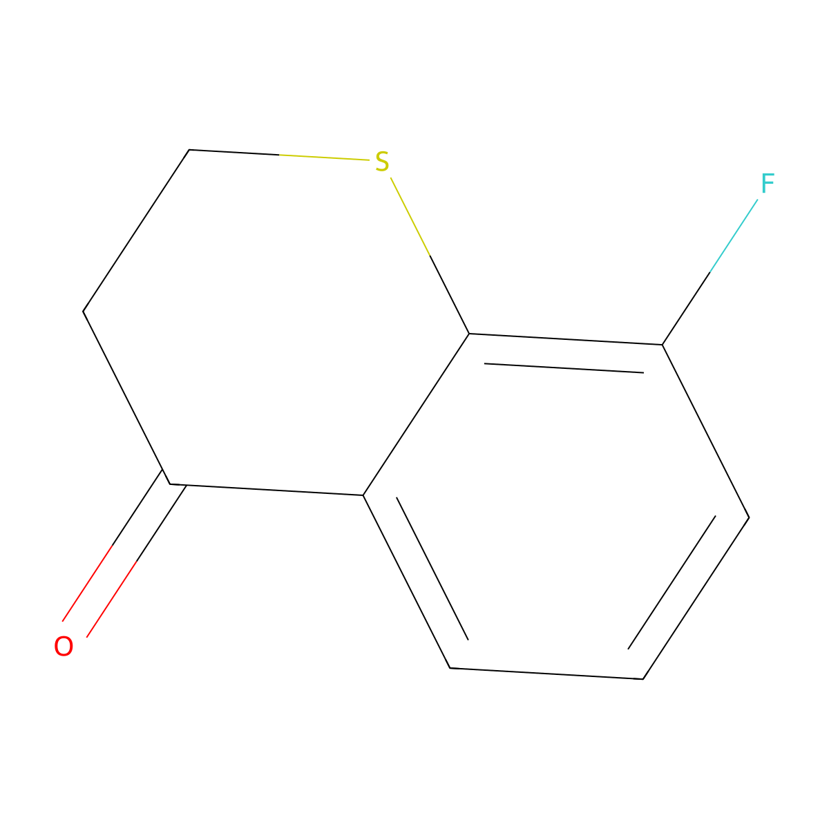 8-fluoro-2,3-dihydro-4H-thiochromen-4-one molecular structure, CAS 21243-12-9