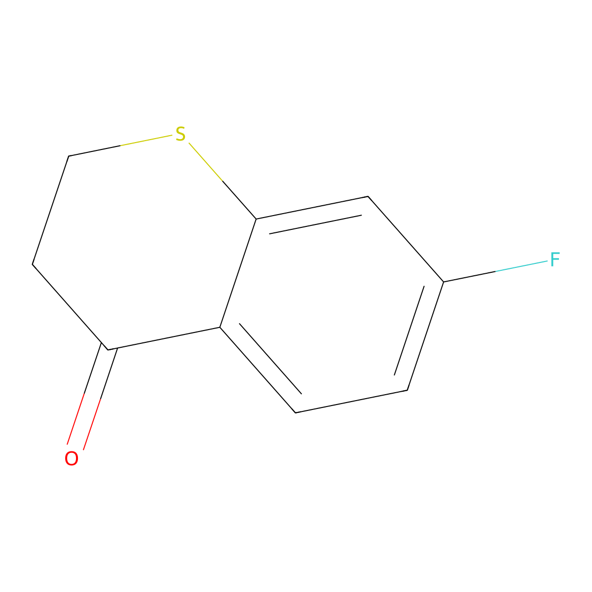 7-Fluorothiochroman-4-one molecular structure, CAS 21243-15-2