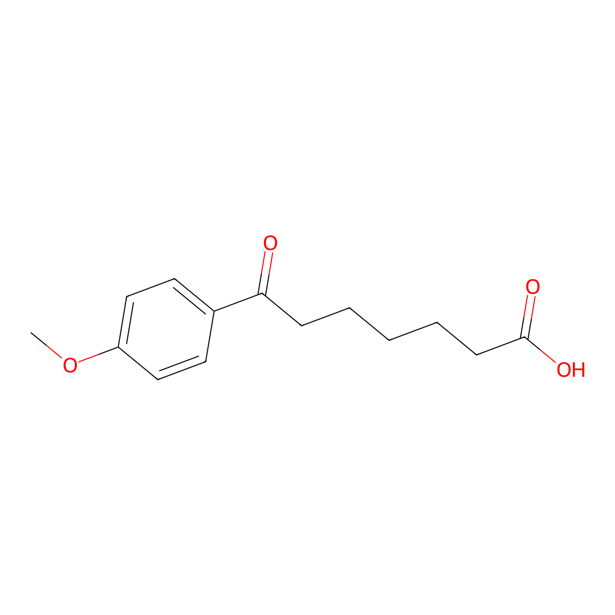 7-(4-Methoxyphenyl)-7-oxoheptanoic acid molecular structure, CAS 21244-11-1