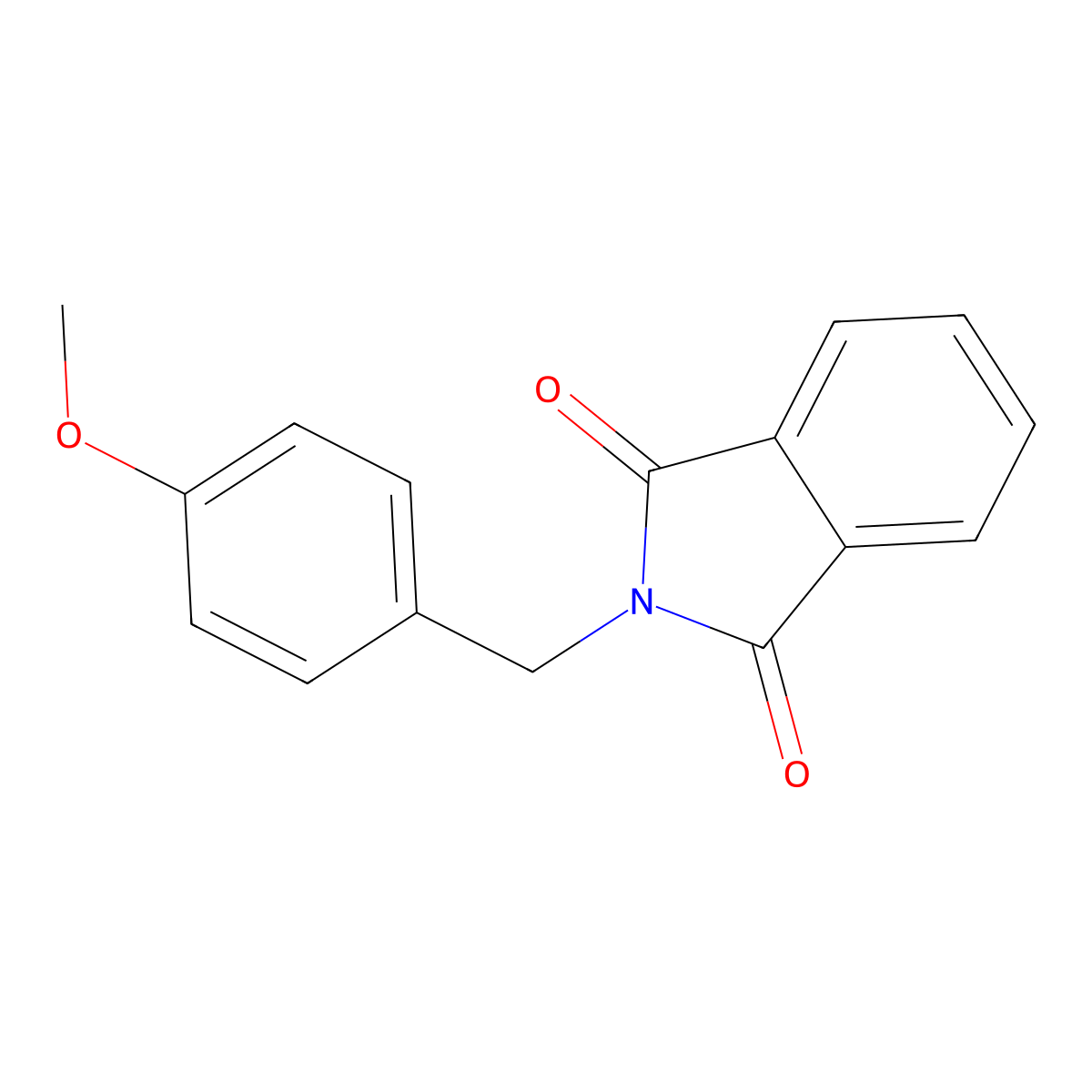 N-(4-methoxybenzyl)phthalimide molecular structure, CAS 21244-24-6
