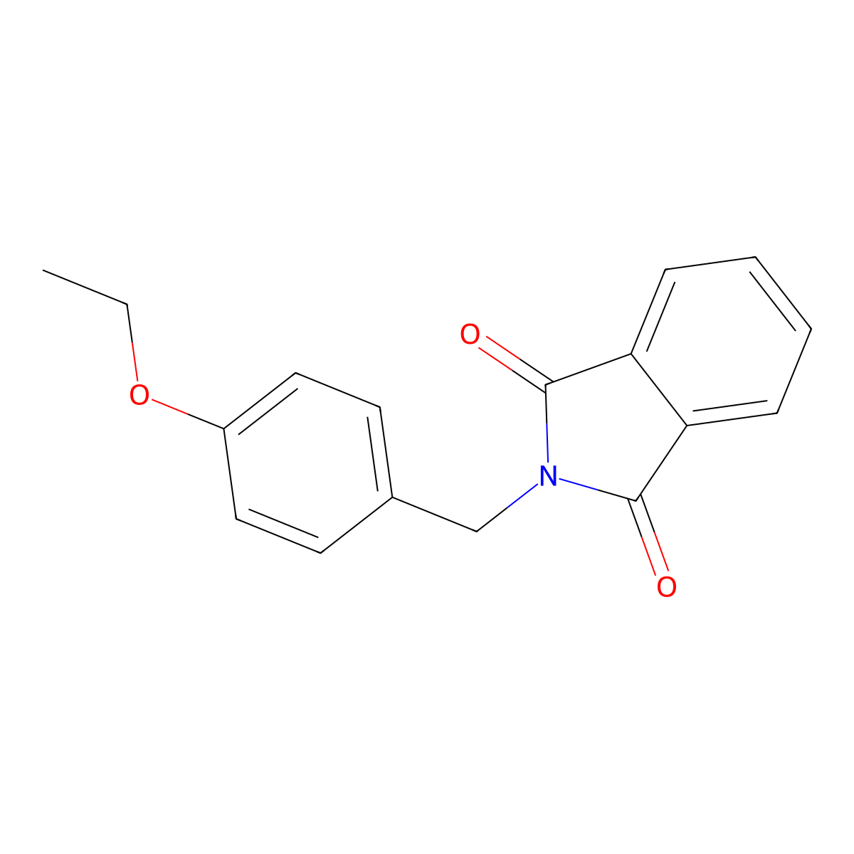 2-[(4-Ethoxyphenyl)methyl]-1H-isoindole-1,3(2H)-dione molecular structure, CAS 21244-25-7