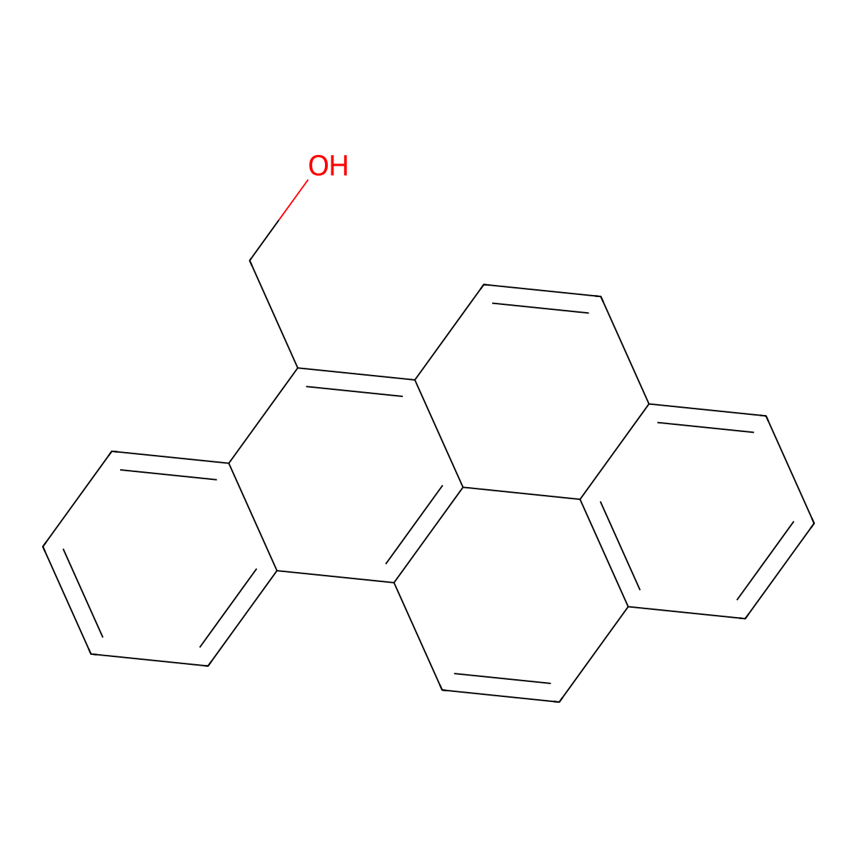 Benzo(a)pyrene-6-methanol molecular structure, CAS 21247-98-3