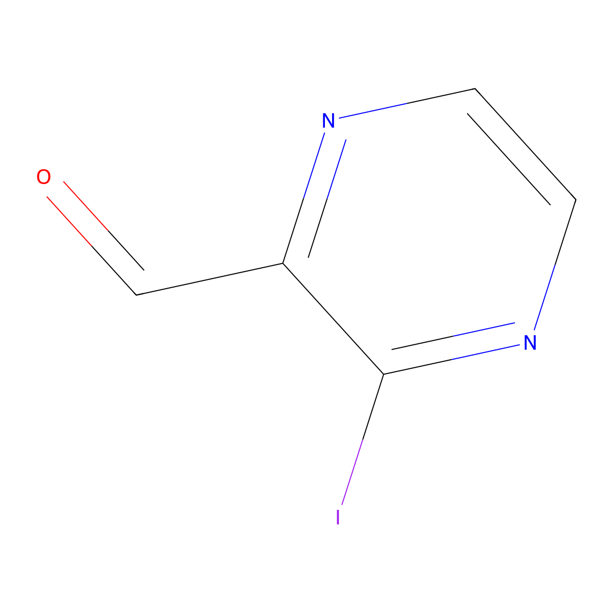 3-Iodopyrazine-2-carbaldehyde molecular structure, CAS 212471-35-7