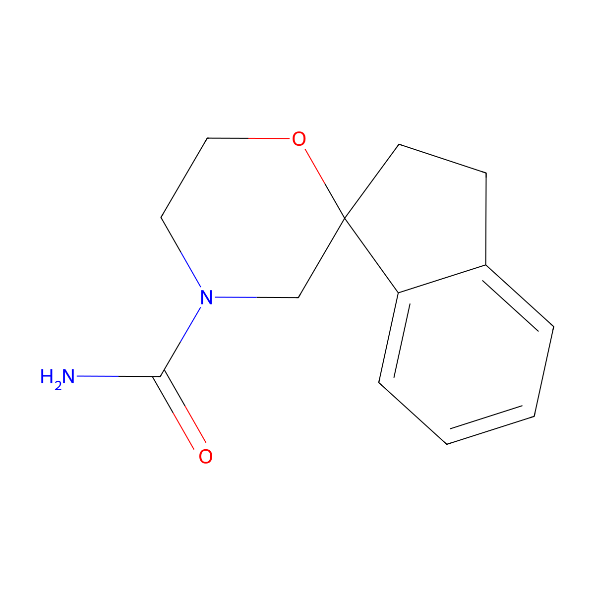 2,3-Dihydrospiro[indene-1,2'-morpholine]-4'-carboxamide molecular structure, CAS 2124754-01-2