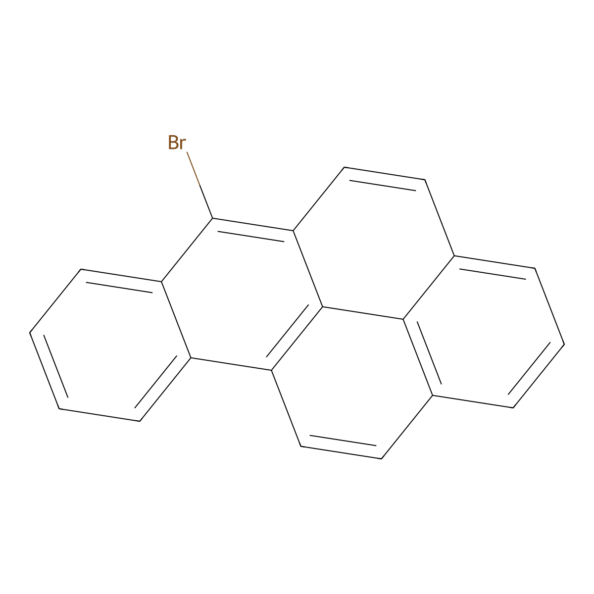 6-Bromobenzo(a)pyrene molecular structure, CAS 21248-00-0