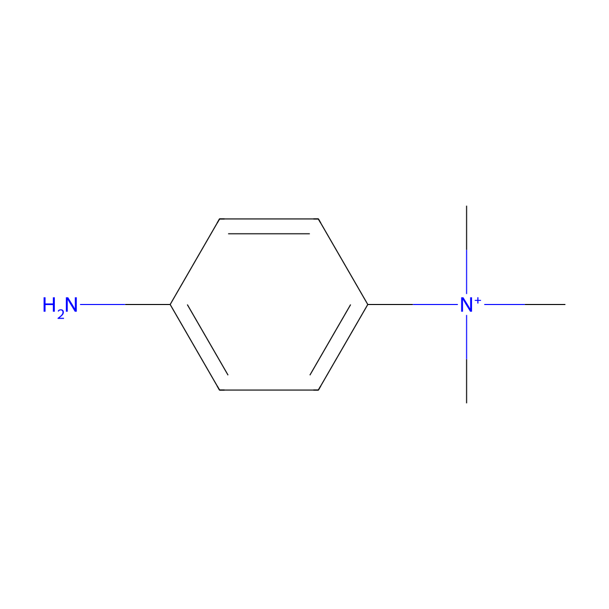 4-Trimethylammonium aniline molecular structure, CAS 21248-43-1