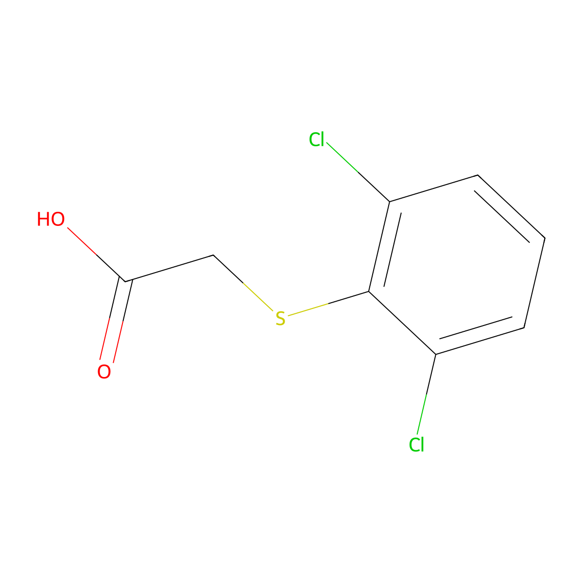 (2,6-Dichlorophenylthio)Acetic Acid molecular structure, CAS 21248-45-3