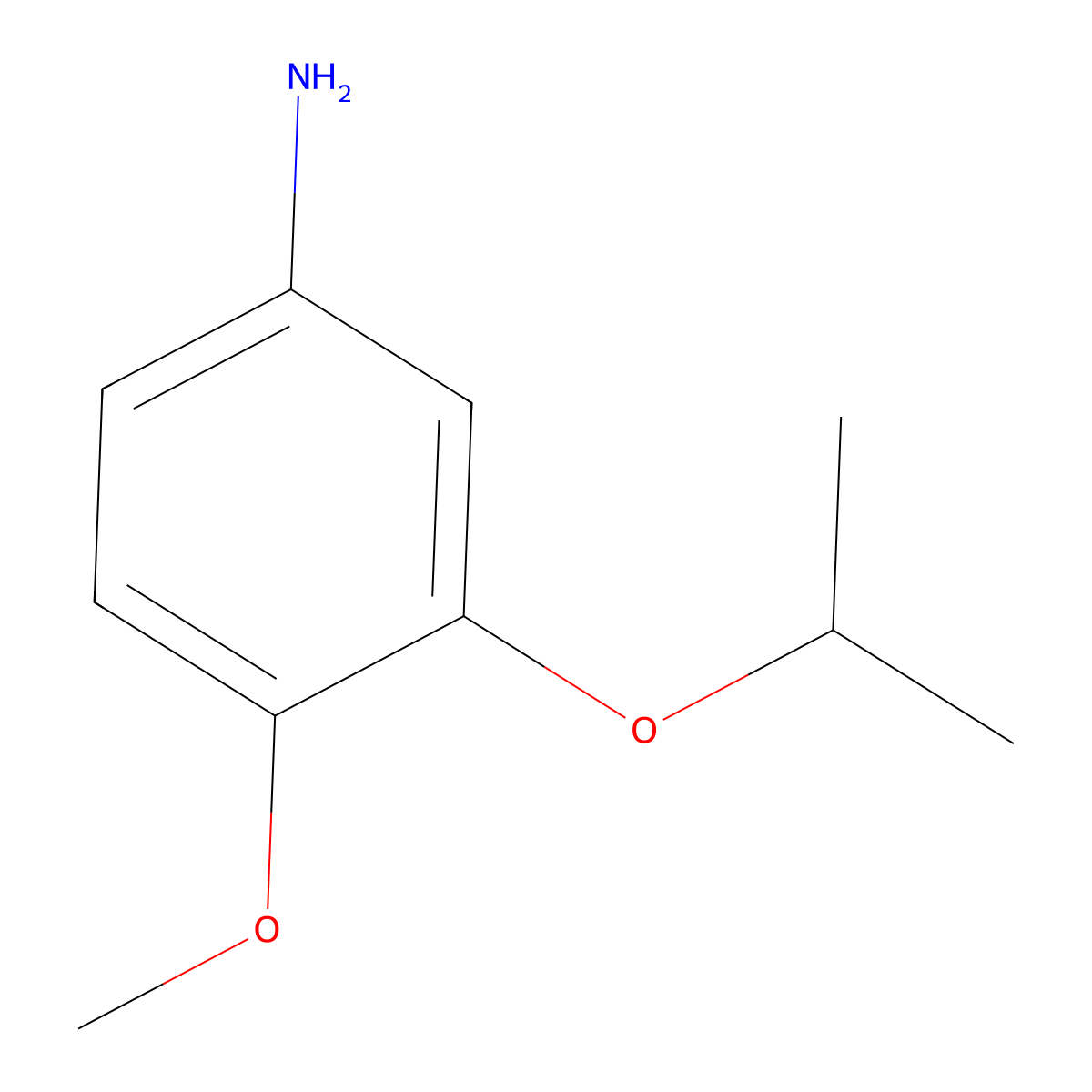 4-Methoxy-3-(propan-2-yloxy)aniline molecular structure, CAS 212489-95-7
