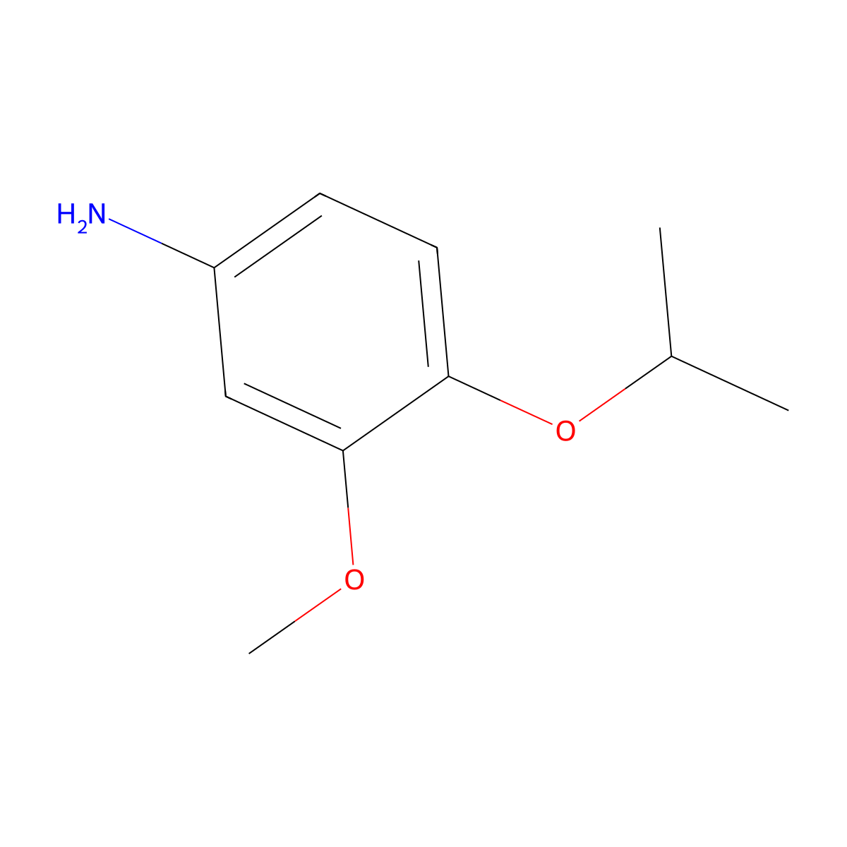 3-Methoxy-4-(1-methylethoxy)benzenamine molecular structure, CAS 212489-99-1